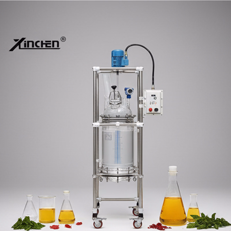Ultrasonic Glass Reactor Ultrasonic Jacketed Reactor for Hermp Oil Extraction