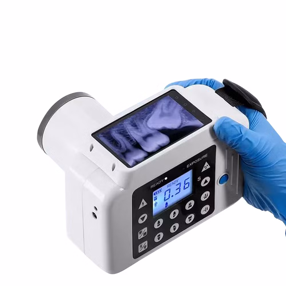 Electric Portable Dental X-ray Instant Camera Wall-Mounted Touch Screen with Wired Sensor Metal Material