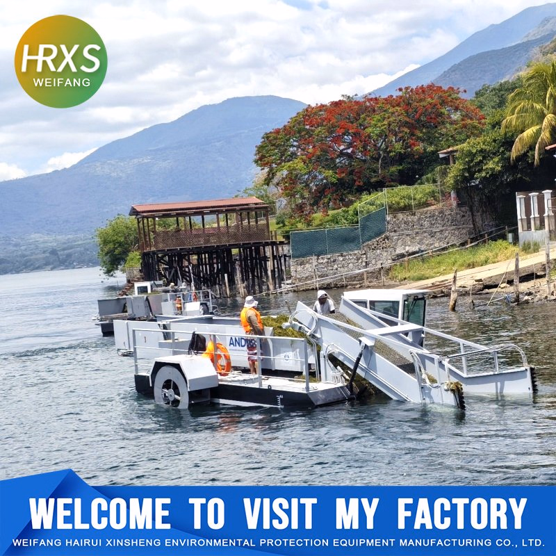 12m-3500m2/H Full-Scale Hydraulic Aquatic Weed Cutting Harvester for Large Water Bodies