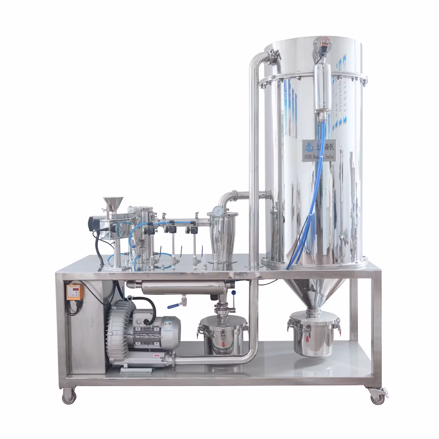 Lqf-100 Laboratory Air Jet Mill Micronizer Price for Pharmaceutical Pesticides Powder