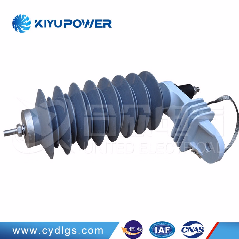 Polymeric Housing Lightning Arrester 27kv 10ka Distribution System Protecting Arrester