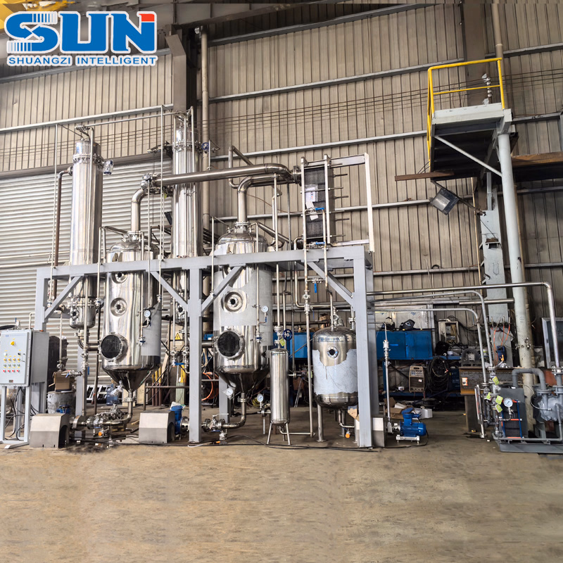 Customized Concentration System Vacuum Double Effect Falling Film Evaporator for Fruit Jam
