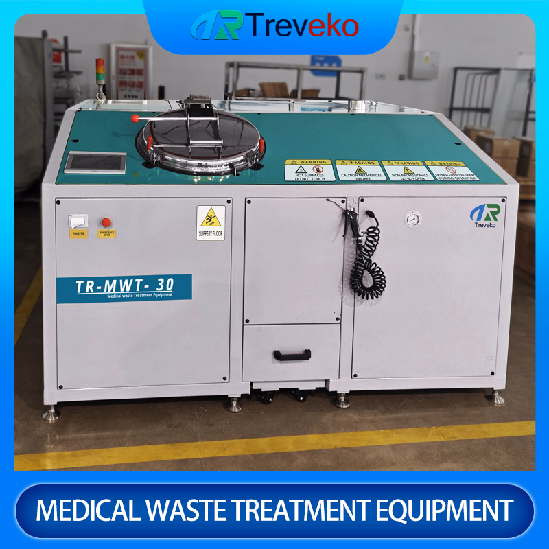 Hospital Medical Waste Microwave Autoclave Disinfection and Treatment System with Shredder