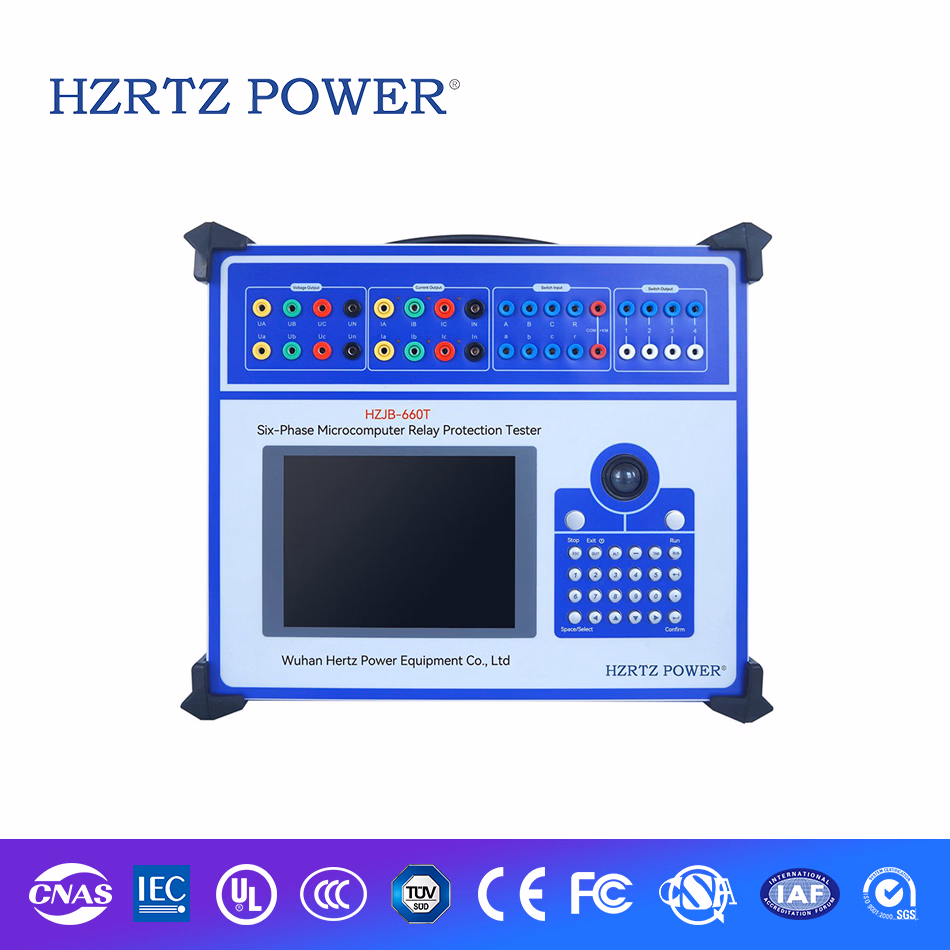 Hzjb-660t Six-Phase Relay Protection Tester Microcomputer Relay Test Device Current Voltage Test System