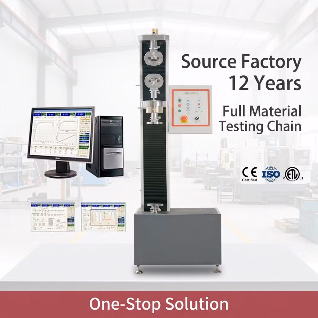 Laboratory Instrument Single Column Computer Electronic Universal Testing Machine