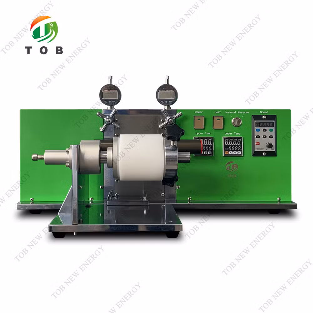 100mm Electric Battery Electrode Roll to Roll Hot Roller Press Machine