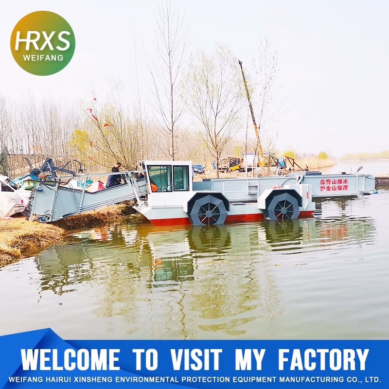 19m Hydrodynamic Water Reed Weed Cutting Garbage Collection Boat