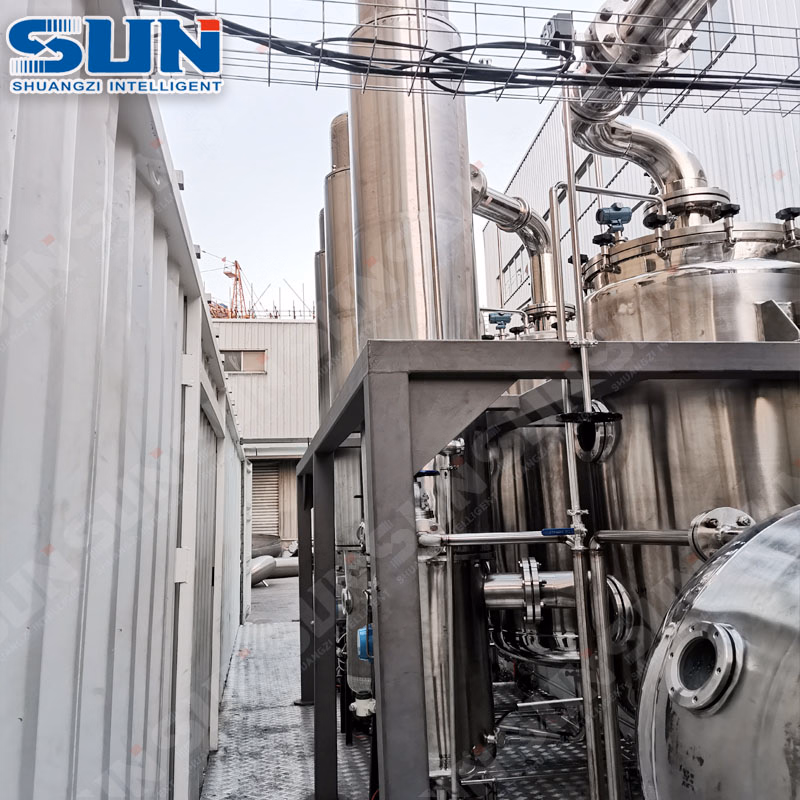 Hot Sale Vacuum Three Effect Falling Film Evaporator for Camel Milk
