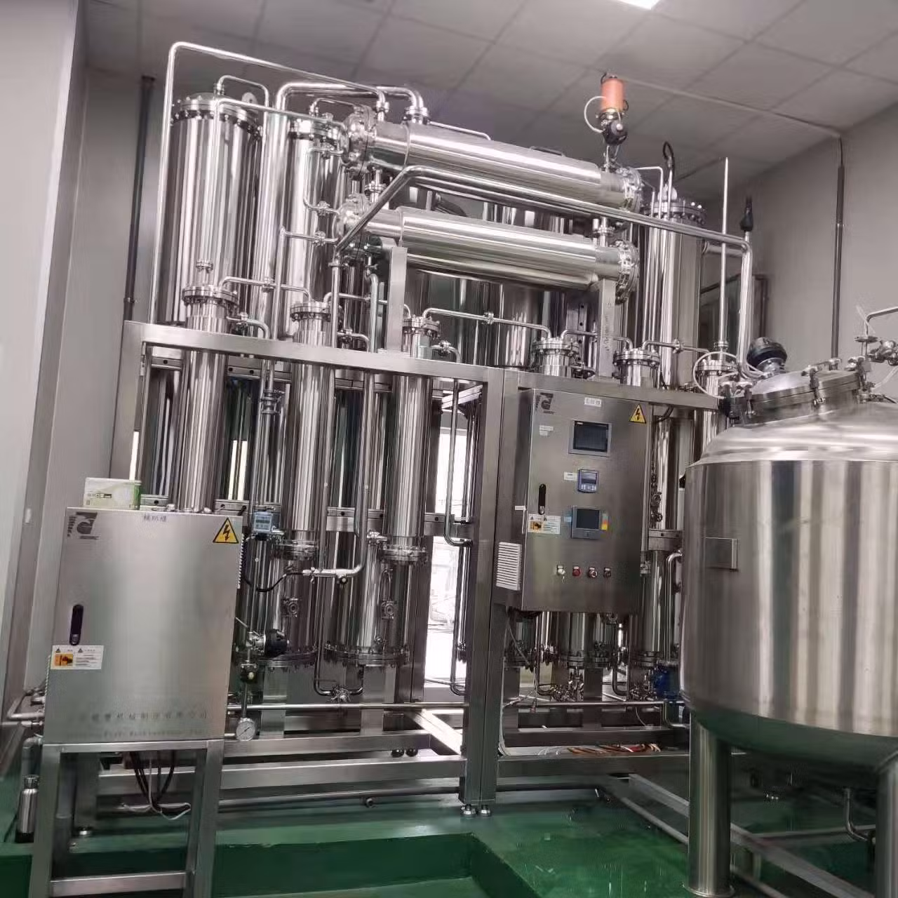 Weifang Shandong Pharmaceutical Industry Wemac for Injection Water Distiller Lds 1500 -6 Multi-Effect