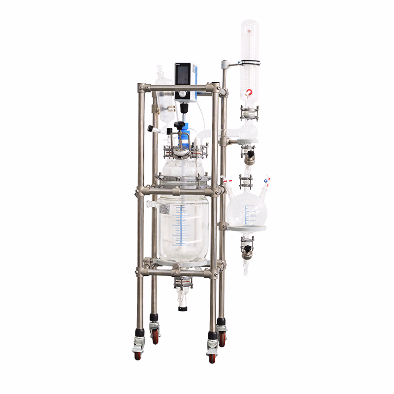Customized 10 Liters Glass Lined Equipment Reactors Glass Reactor Vessel
