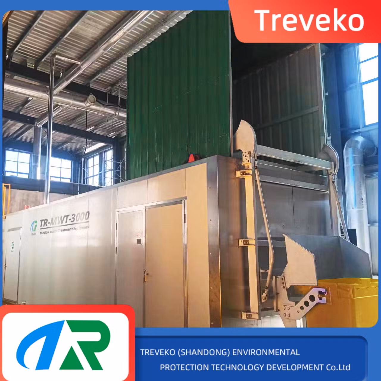 3 Tons/Day Fixed-Type Microwave Disinfection and Sterilization Medical Waste Treatment System