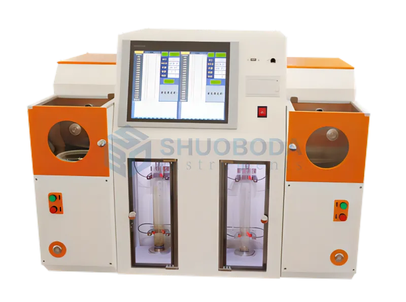 Double column automatic atmospheric distillation tester