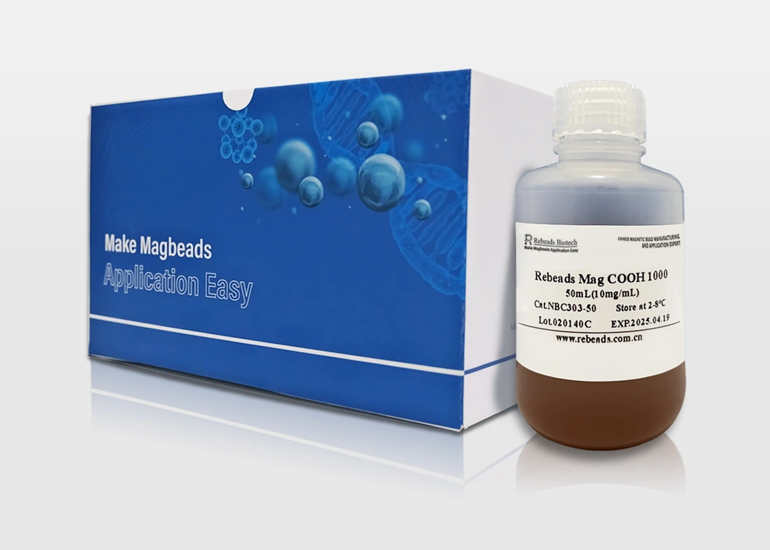Rebeads Mag COOH 1000 Carboxyl Magnetic Beads DNA Extraction Protein Purifcation