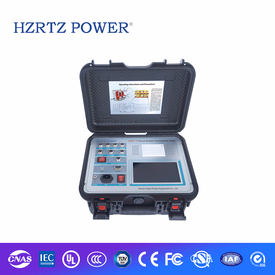 Hgkc-12 Circuit Breaker Characteristic Tester High Voltage Switch Tester 12 Channels Circuit Breaker Dynamic Characteristic Tester