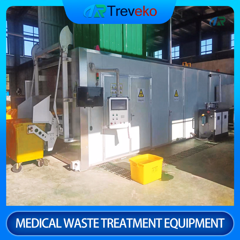 Large-Scale Medical Institution-Specific Stationary Medical Waste Microwave Disinfection/Crushing/and Processing Equipment