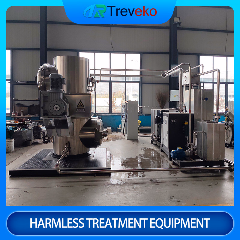 Heavy Duty Vertical Steam Disinfection Crushing Equipment for Contaminated Medical Materials