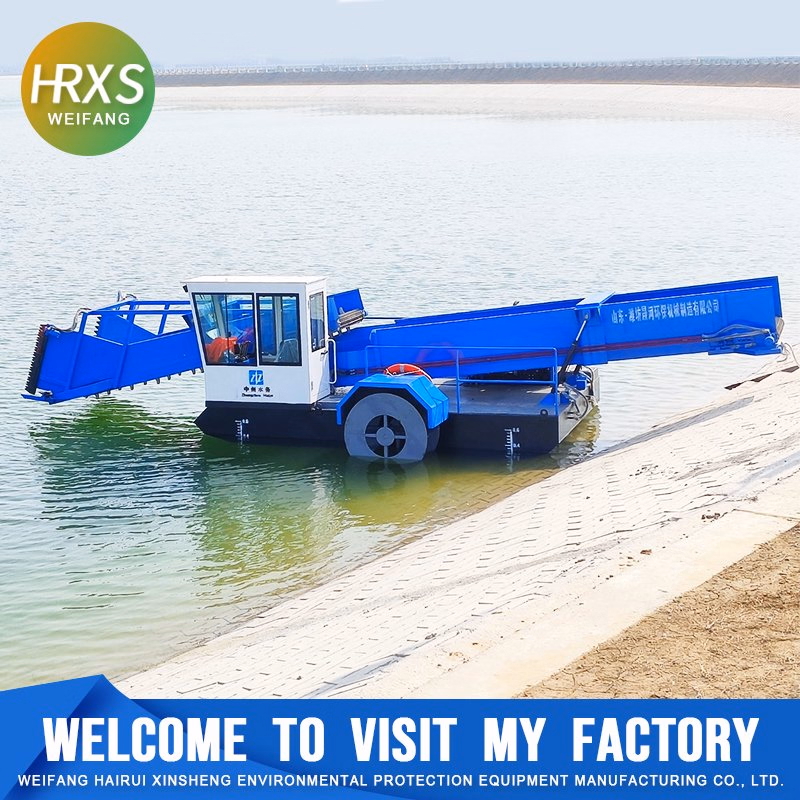 Heavy Duty Automatic Aquatic Plants/Weed Harvester with Diesel Engine and Big Storage
