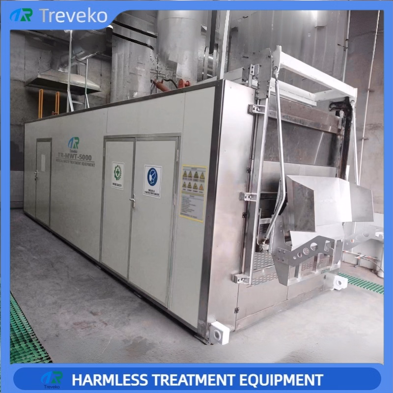 Stationary High-Temperature Sterilization and Disinfection Equipment for Medical Waste.