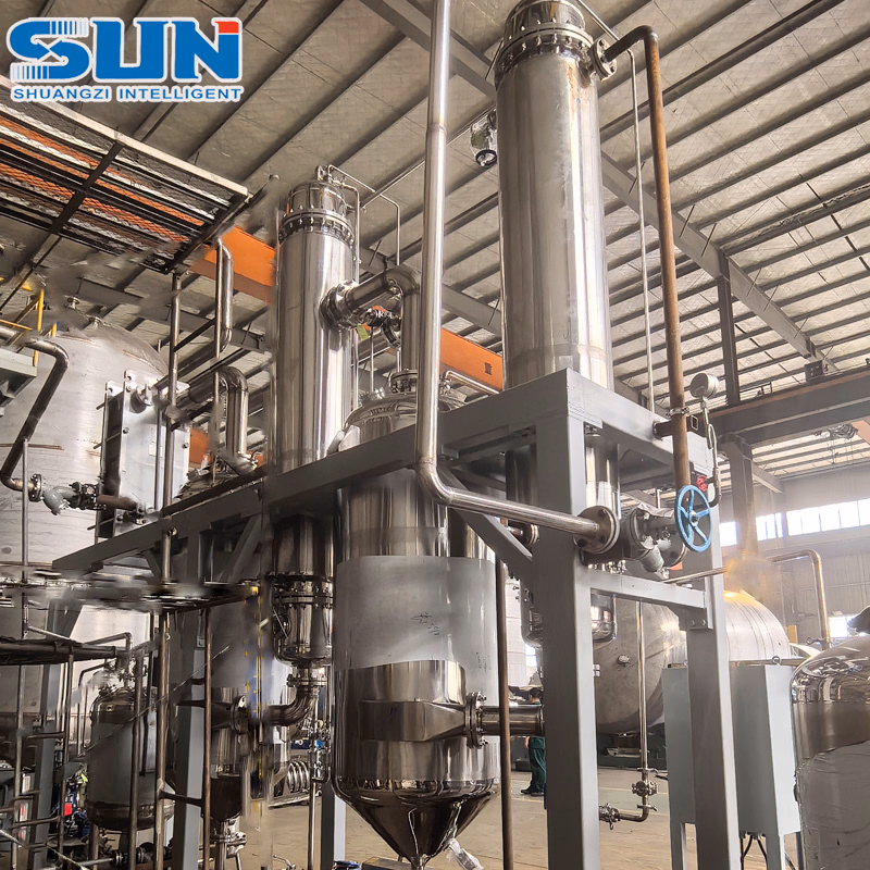 Stainless Steel Vacuum Falling Film Evaporator for Fruit Juice Concentrate