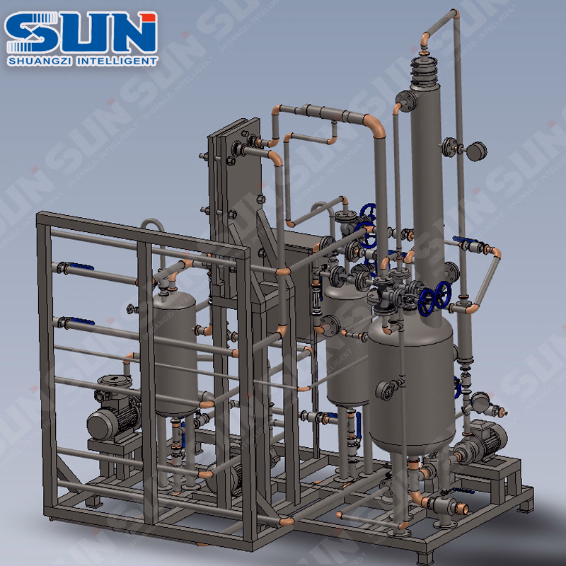 100kg/H Small Single Effect Falling Film Evaporator for Lab