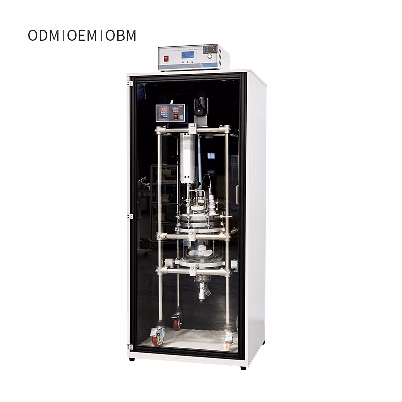High Vacuum Chemical Glass Reactor for Distillation and Stirring
