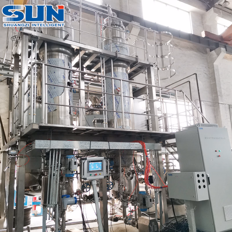 High Efficiency Animal Milk Concentration Equipment Double Effect Falling Film Evaporator