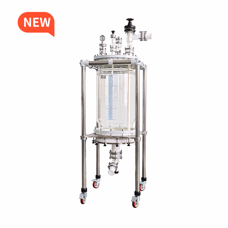 Chemical Equipment Glass Reactor 50 Liter Jacketed100L Jacket Reactor