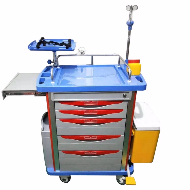 My-R058d Nursing Cart Medical Emergency Hospital Crash Cart Medical Trolley
