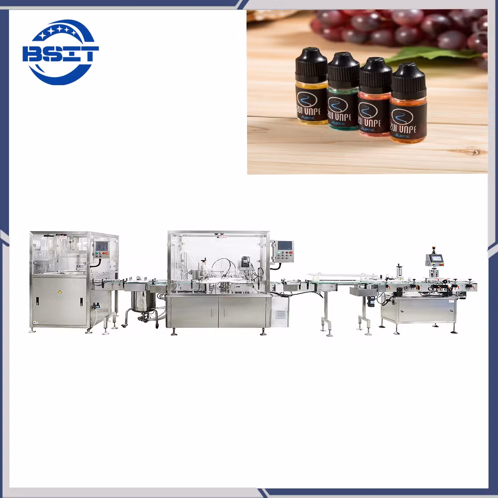 Factory Price Automatic Eye Drop Filling Machine in Pharmaceutical Disposable Vape Oil Bottle/Vial Liquid Bottle Filling Sealing Capping Machine Filter with CE