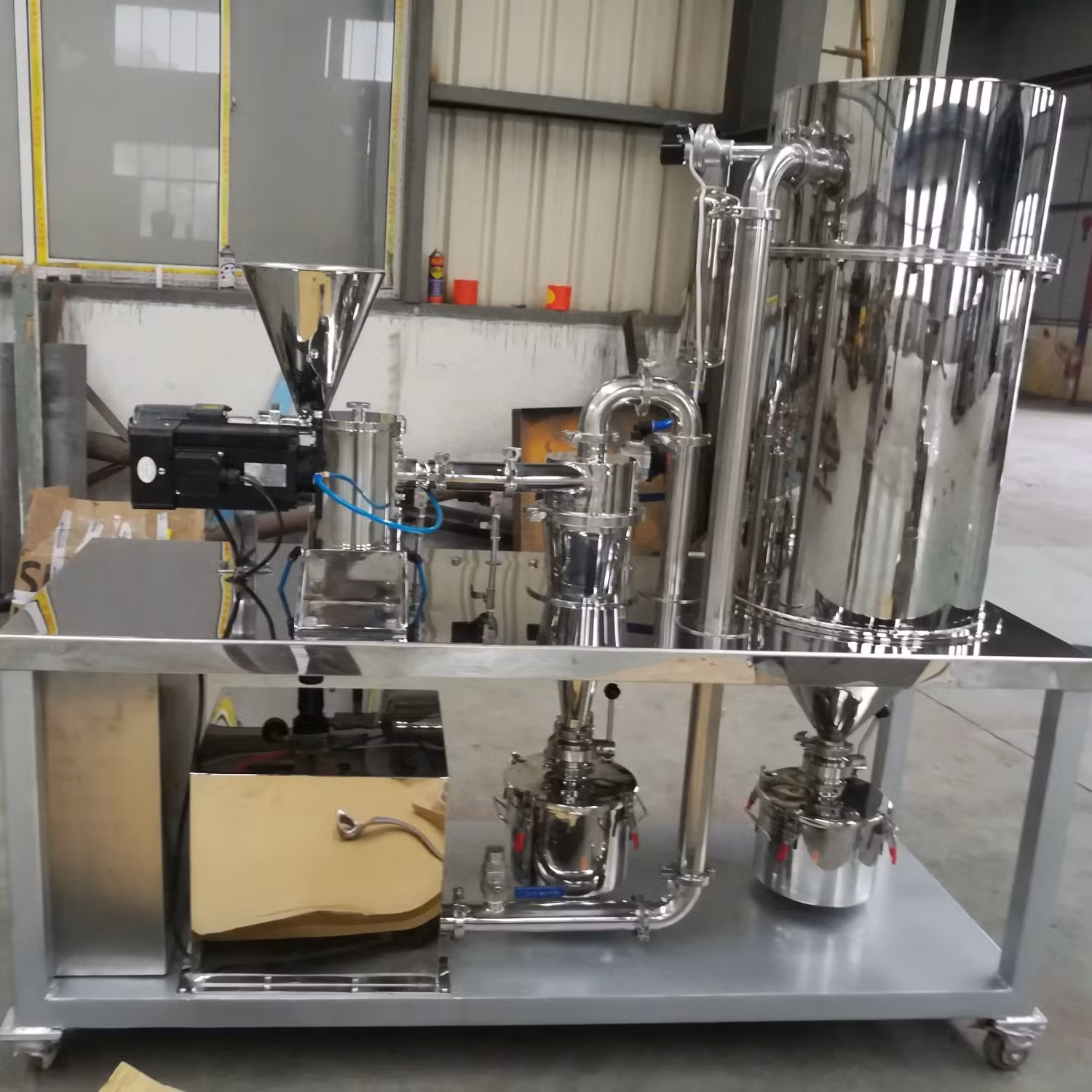 China Lab Flat Supersonic Jet Mill Machine with Spare Parts