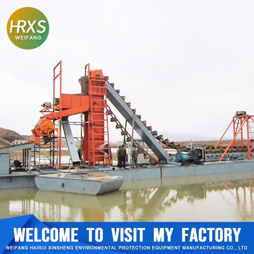 Premium Gold Dredging Chain Bucket Machine for River Mining