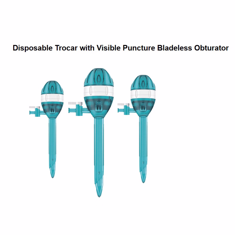 Visible Bladeless Disposable Trocar 3mm 5mm 10mm 12mm 15mm Surgical Laparoscopic Instrument