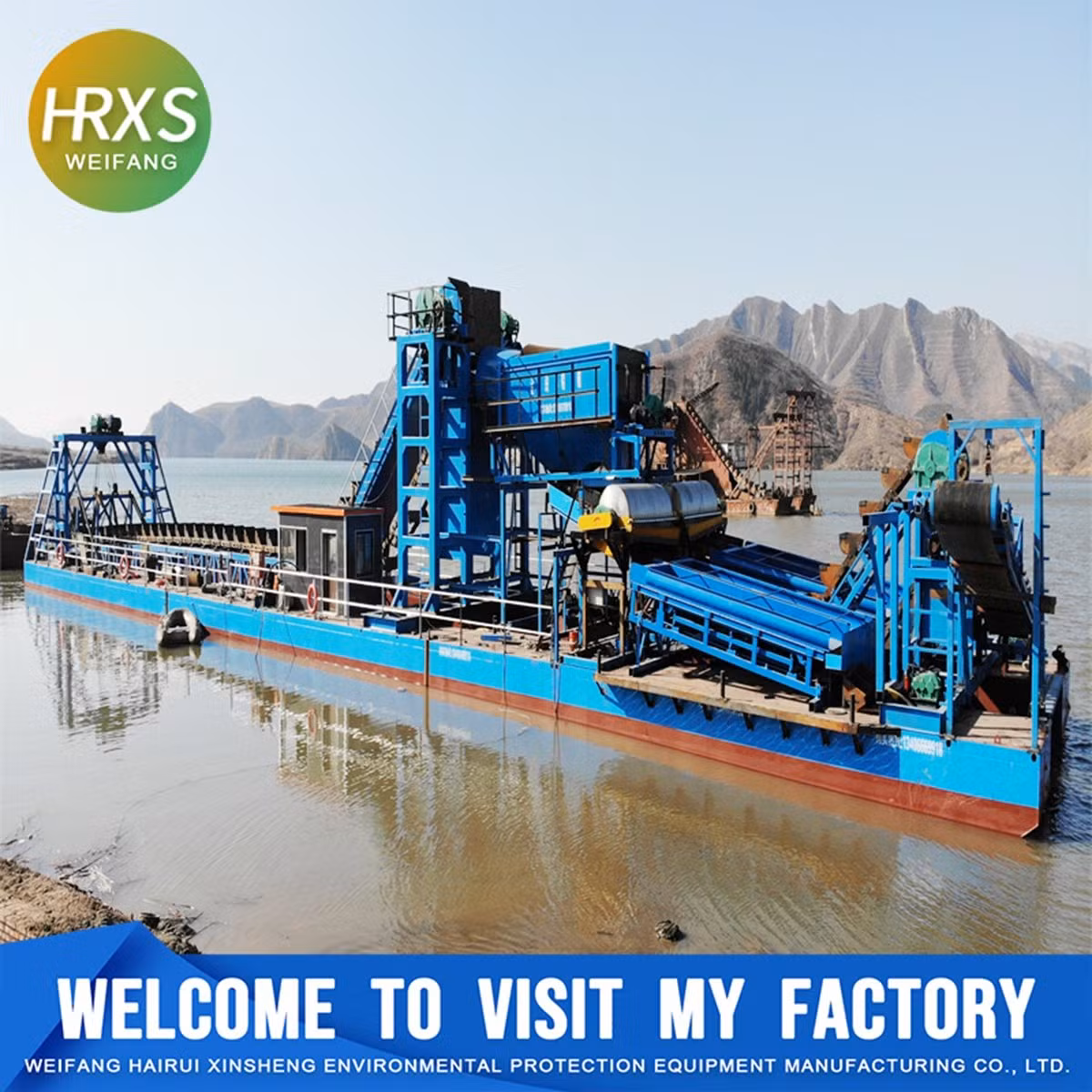 Durable Generator Sets Power River Gold Dredger for Sale