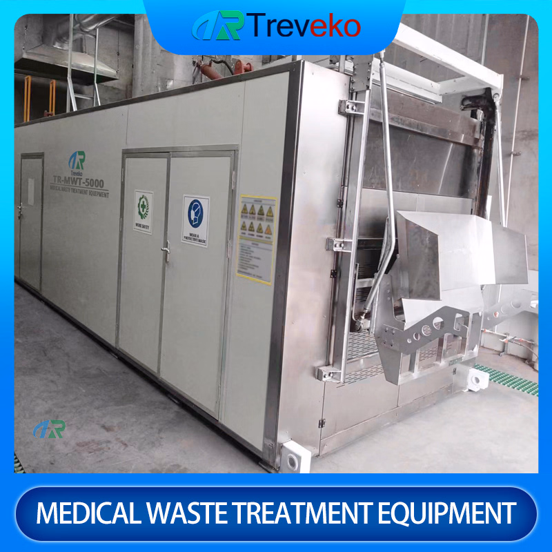 Fixed Hybrid Microwave Steam Sterilization Equipment for Medical Waste Management Lines