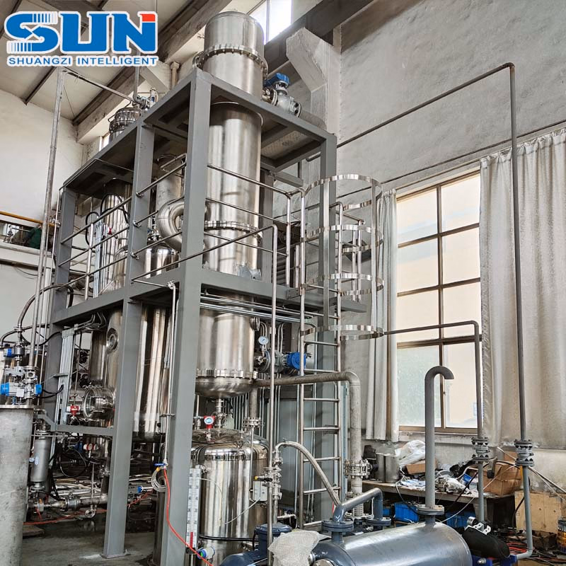 New Concentration Equipment Fully Automatic Vacuum Single Effect Falling Film Evaporator