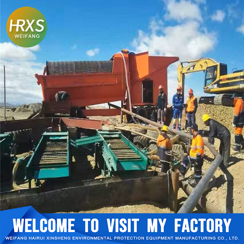 Gold and Diamond Land Mining Processing Equipment with Trommel/Plusting Sluice Box/Centrifugal Gold Separator/Jigger
