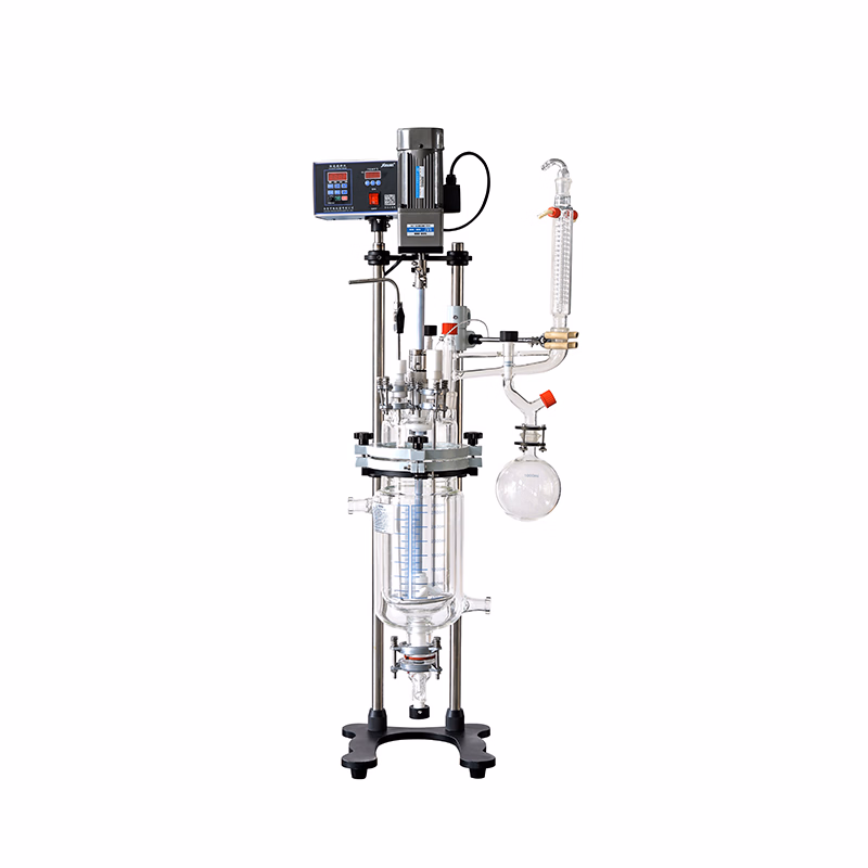 1L 2L CE Certificate Jacketed Glass Chemical Reactor