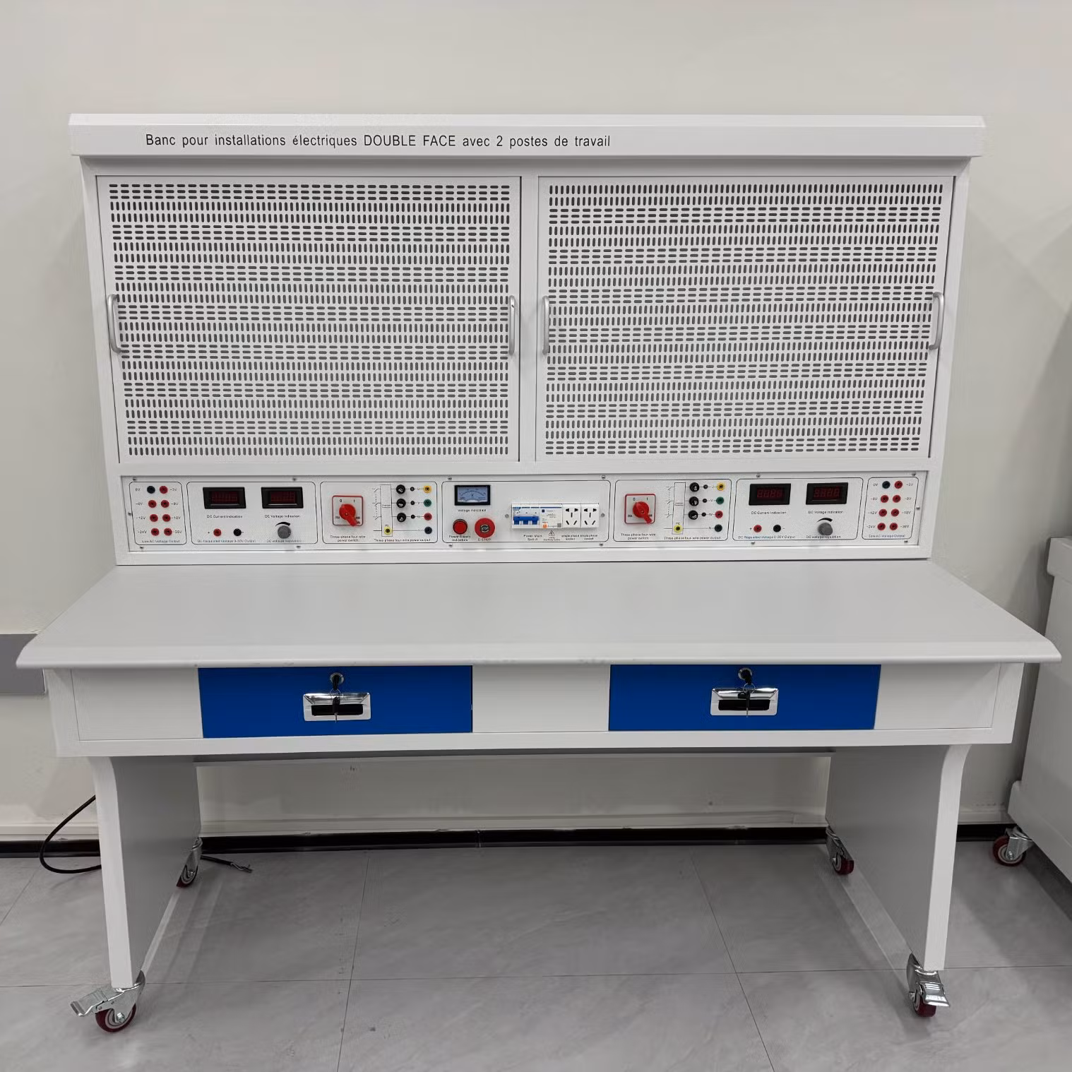 Mesh Hole Maintenance Electrician Training Device Junior Maintenance Electrician Training Station Vocational Equipment Electrical Engineering Training Sy Pg-08A