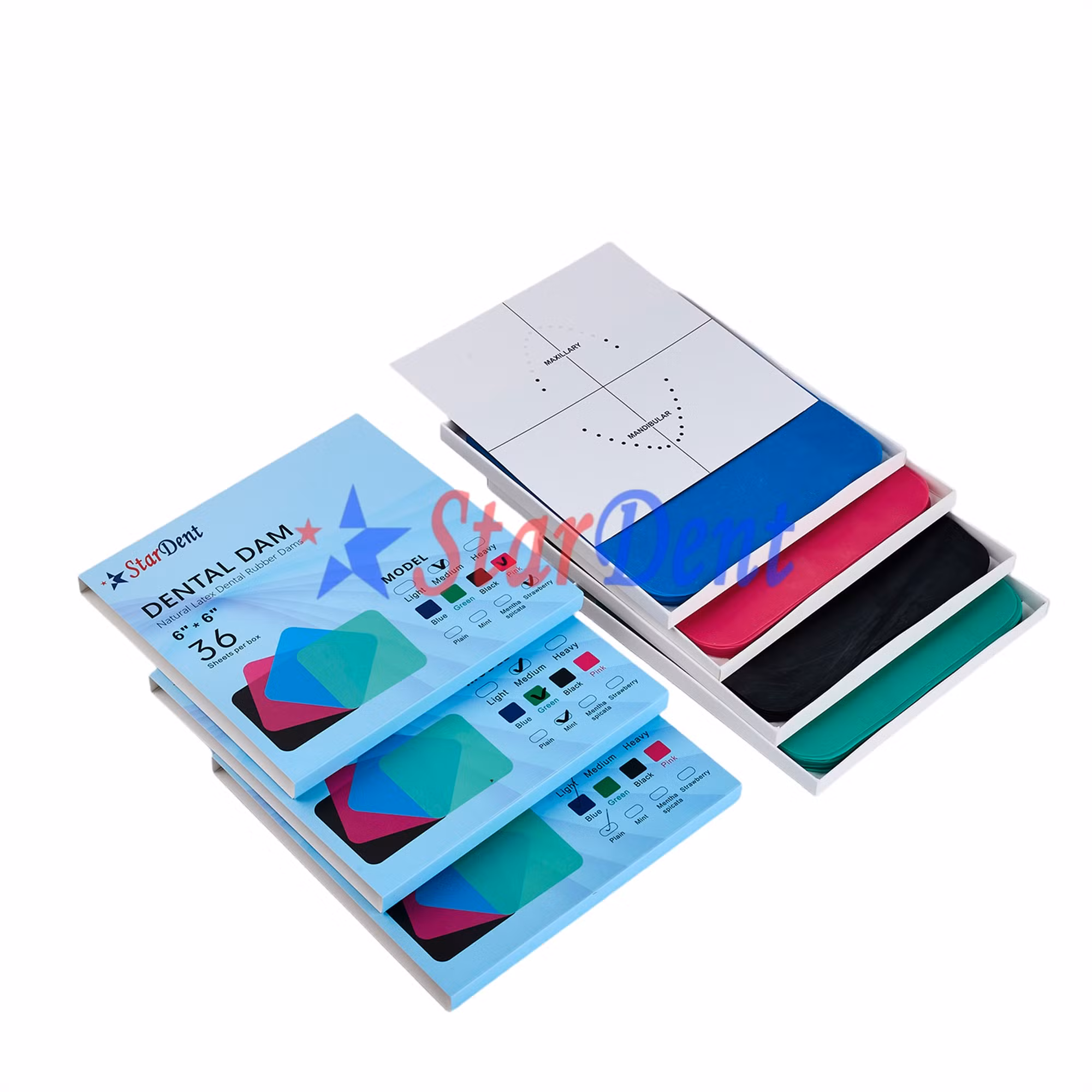 Dental Rubber Dam Sheet Multi-Purpose Oral Hygiene Material Pure Latex Dam