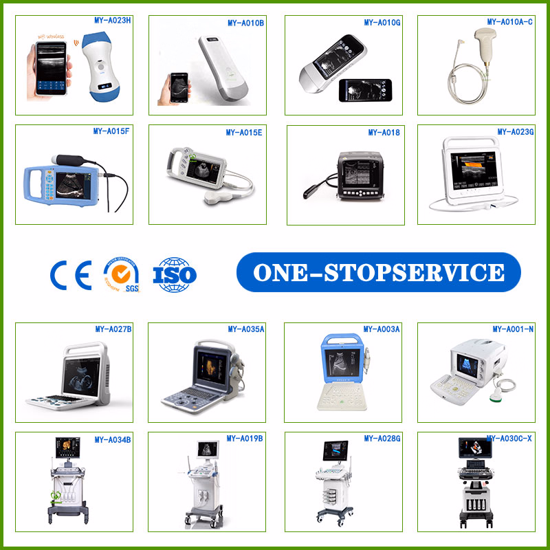Medical Diagnosis Equipment Handheld Wireless Ultrasound Probe Portable Labtop Veterinary Color Doppler Ultrasound Scanner Machine