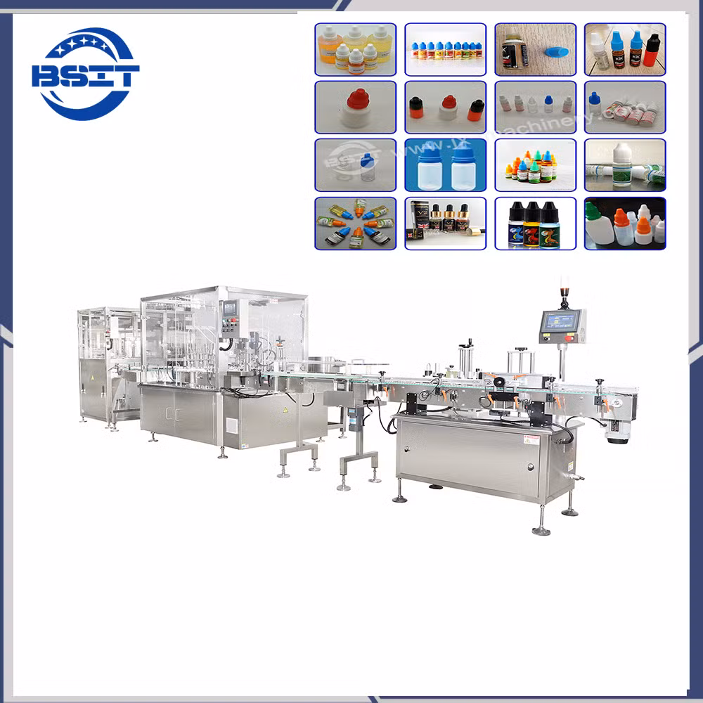 Automatic 10ml E Liquid Bottling Filling Capping Machine