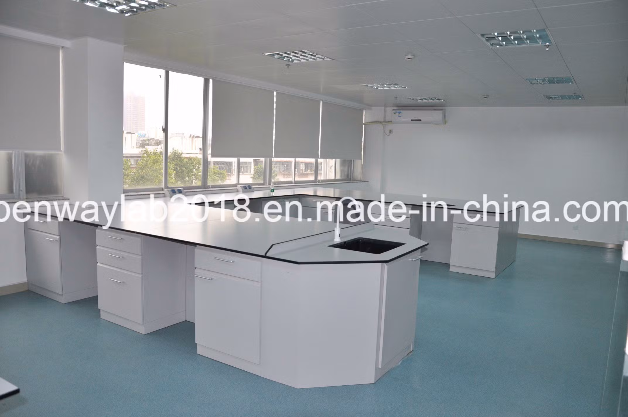 Anti-Doping Lab Bench Lab Furniture with Reagent Shelf