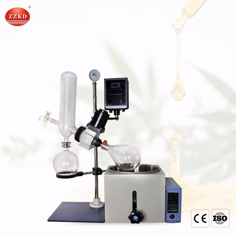 Lab Vacuum Rotary Evaporator Price Mini Rotary Evaporator Distillation Apparatus with Pump Chiller