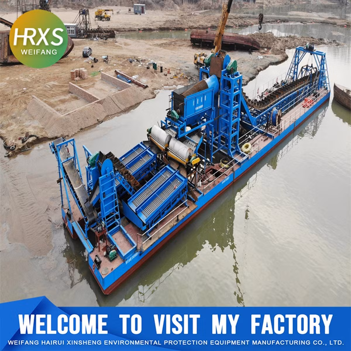 Premium Chinese Bucket Chain Gold Equipment with Vibration Screen