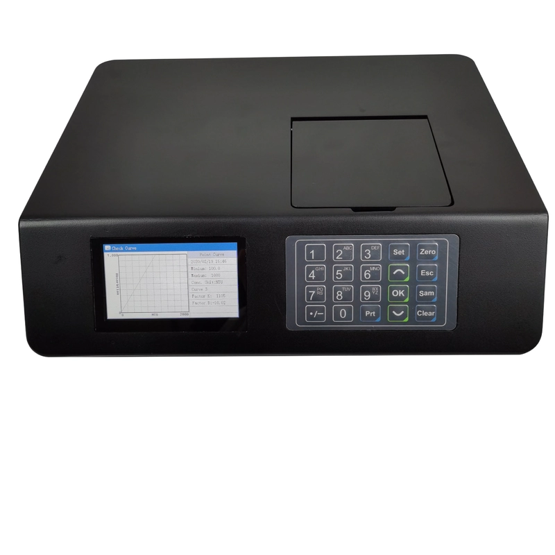 4.3 Inch Color LCD Screen Bench Smart Colorimeter with LED Light Source Basic Error ±5%FS