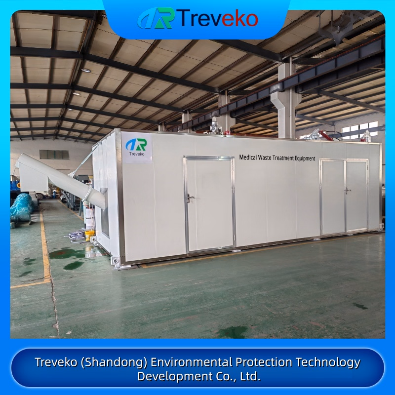 Fully Automatic Controlled Fixed Large-Scale Medical Waste Disinfection and Sterilization Equipment