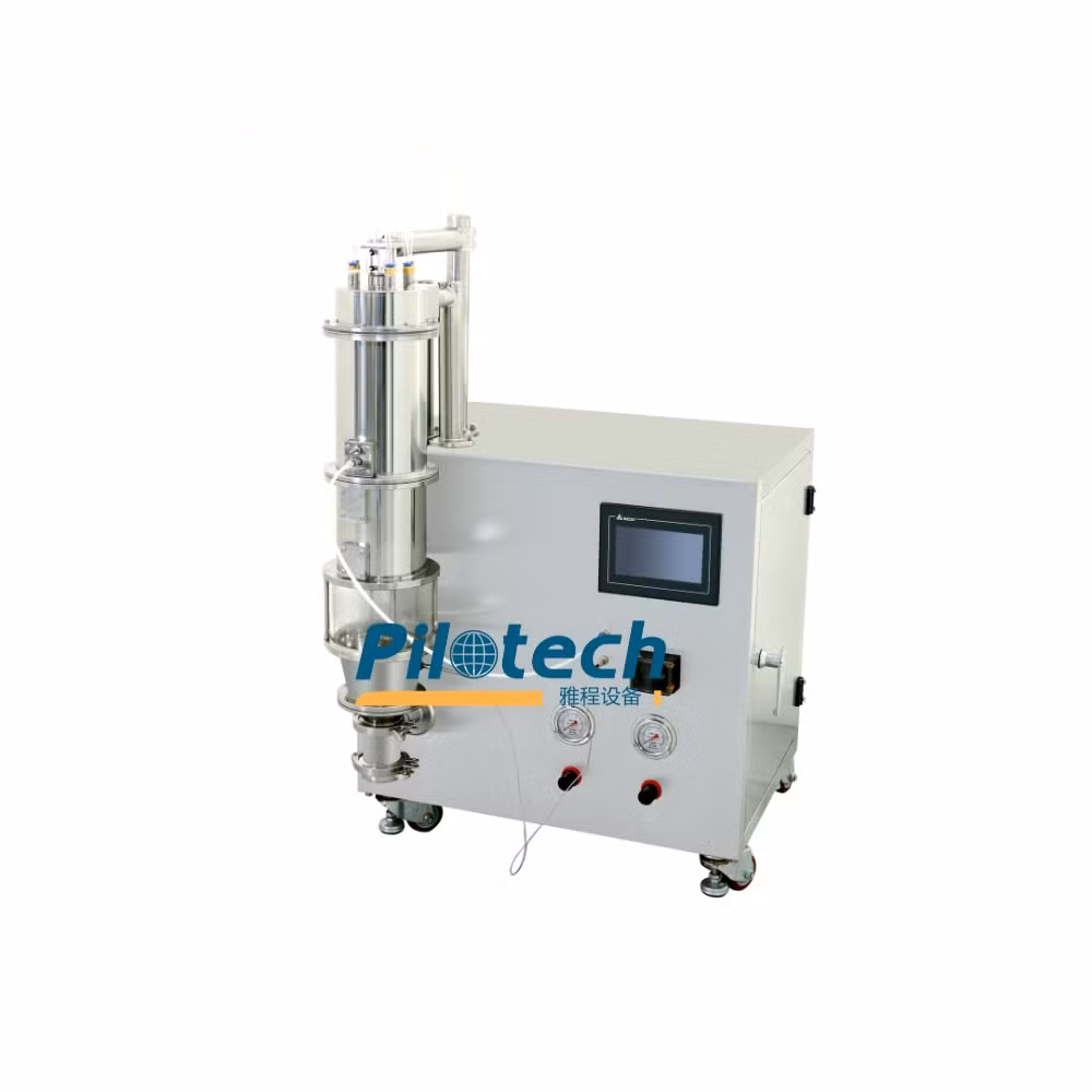 Lab Scale Mini Extruder Rapid Mixer Fluid Bed Dryer & Coater with PLC Control Pump 220V for Food Processing