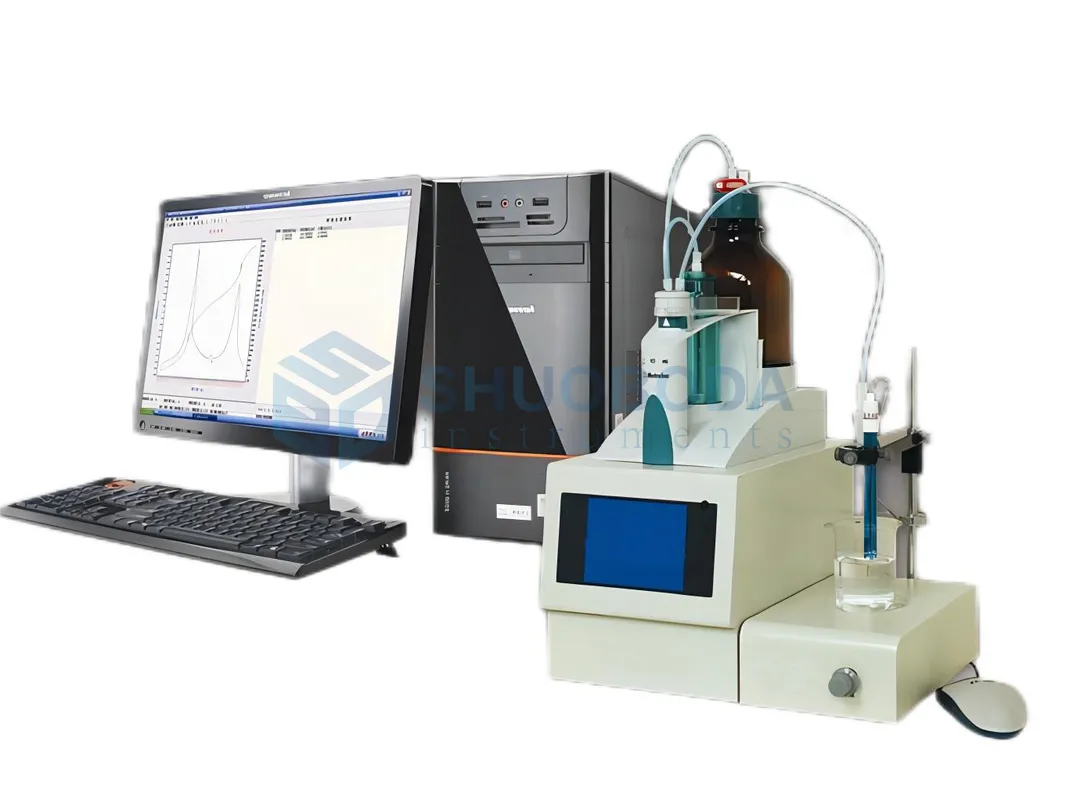 Resolution pH 0001pH BD 8J automatic potentiometric titrator equipped with electronic unit input current not exceeding 1 times 10 to the power of negative 12 amperes high precision