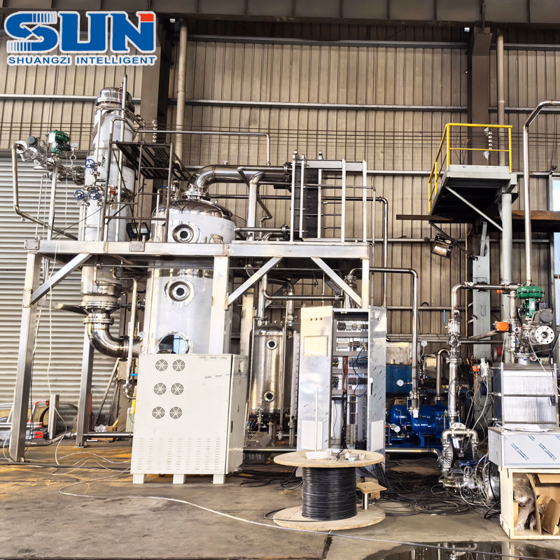 Stainless Steel Single Effect Falling Film Evaporator for Industrial Waste Water Treatment