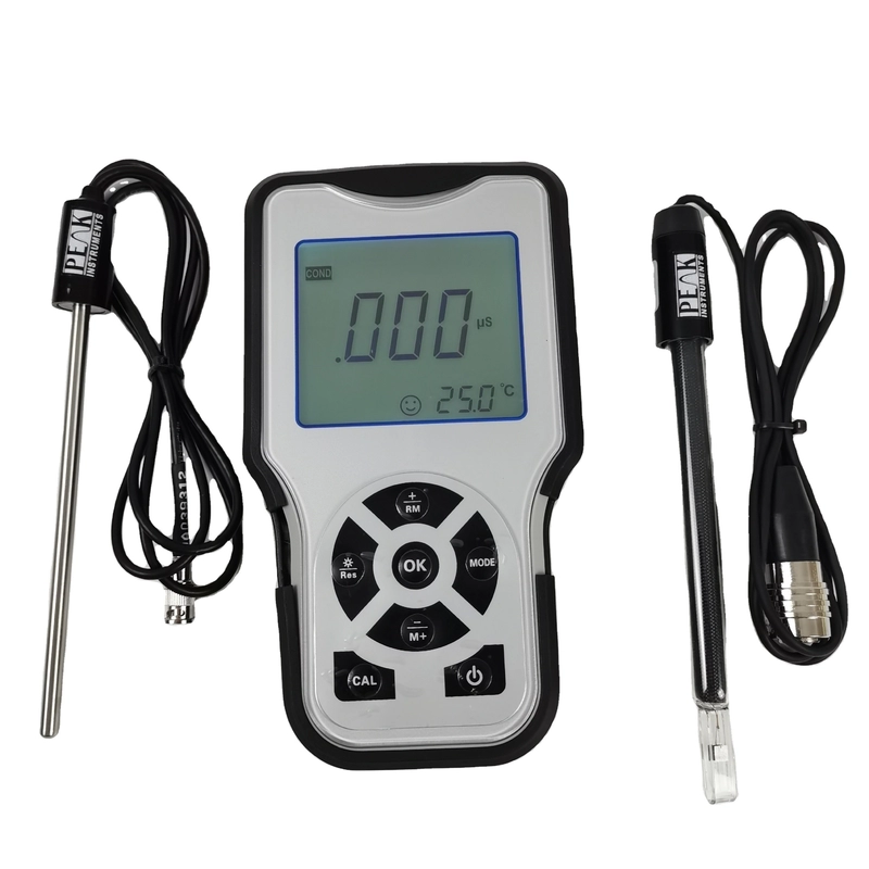 Portable Digital 5 In 1 Ec Tds Salinity Conductivity Meter with 1 Point Calibration